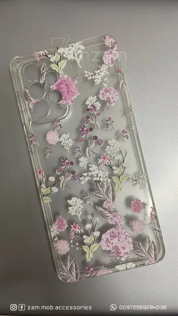كفر شفاف ورود زهري (Samsung A72)