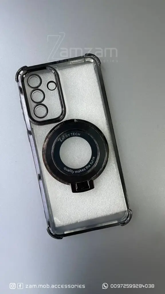 كفر شفاف اسود (Samsung A34)