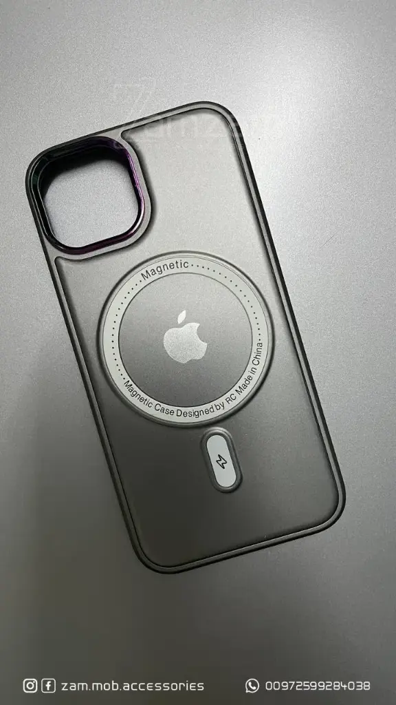 كفر Magnetic رمادي (iPhone 14)