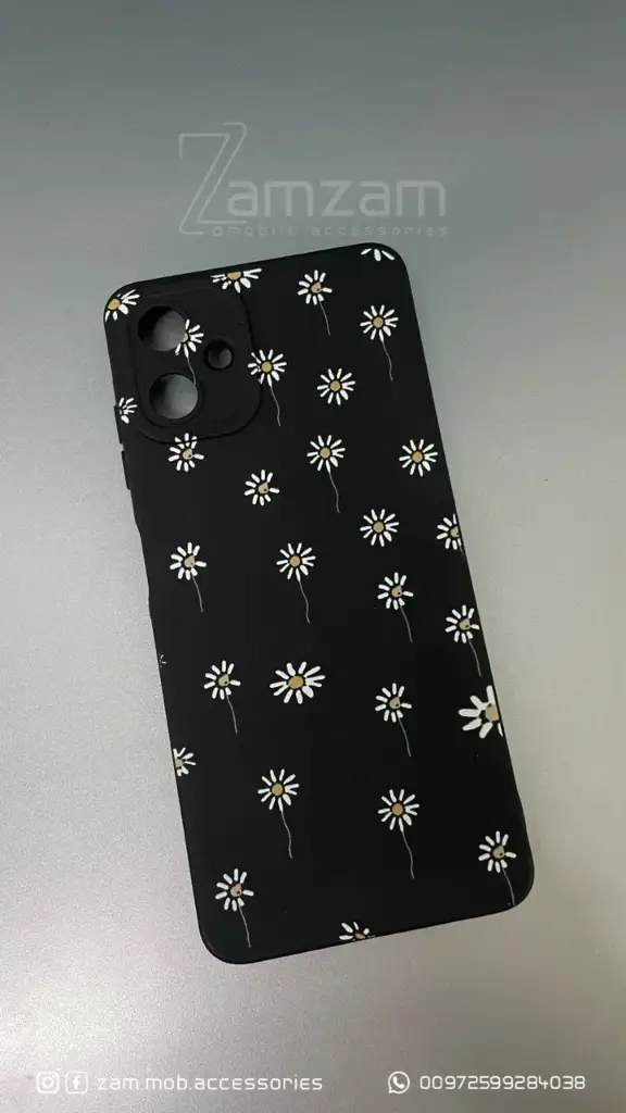 كفر اسود ورد  (Samsung A04)