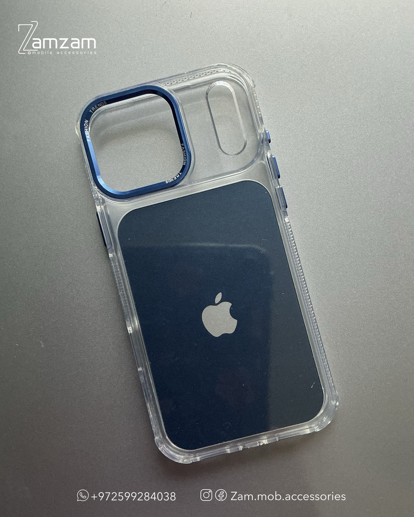كفر شفاف ازرق (iPhone XR)