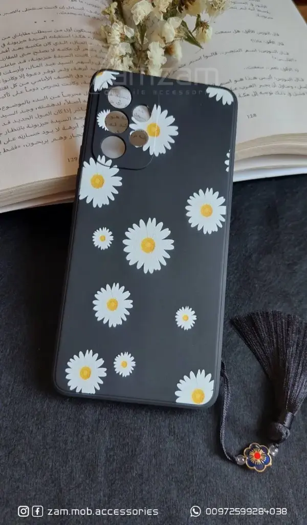 كفر اسود ورد اقحوان  (Samsung A31)