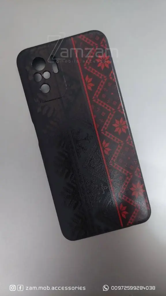 كفر احمر تطريز   (redmi note 10 4g)