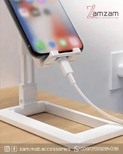 حامل موبايل باللون الأبيض 2 